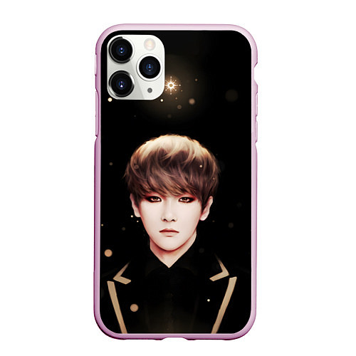 Чехол iPhone 11 Pro матовый Byun Baek hyun / 3D-Розовый – фото 1