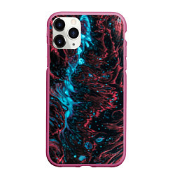 Чехол iPhone 11 Pro матовый Abstract divorces, цвет: 3D-малиновый