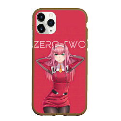 Чехол iPhone 11 Pro матовый 0 2 - Darling in the FranXX, цвет: 3D-коричневый