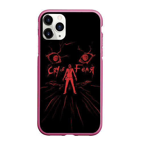 Чехол iPhone 11 Pro матовый Cry of Fear - Character Simon / 3D-Малиновый – фото 1