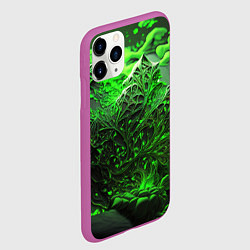 Чехол iPhone 11 Pro матовый Зеленая кислота, цвет: 3D-фиолетовый — фото 2