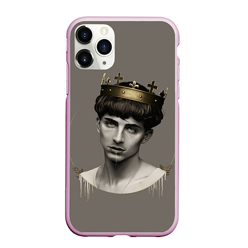 Чехол iPhone 11 Pro матовый Король Тимоти / 3D-Розовый – фото 1