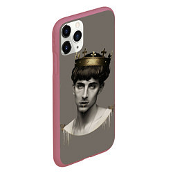 Чехол iPhone 11 Pro матовый Король Тимоти, цвет: 3D-малиновый — фото 2