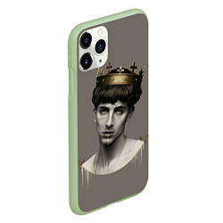 Чехол iPhone 11 Pro матовый Король Тимоти, цвет: 3D-салатовый — фото 2