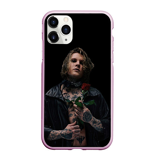 Чехол iPhone 11 Pro матовый Neverlove рокер / 3D-Розовый – фото 1