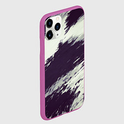 Чехол iPhone 11 Pro матовый Размазанные мазки, цвет: 3D-фиолетовый — фото 2