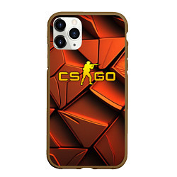 Чехол iPhone 11 Pro матовый CSGO orange logo