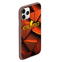 Чехол iPhone 11 Pro матовый CSGO orange logo, цвет: 3D-коричневый — фото 2