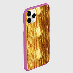 Чехол iPhone 11 Pro матовый Золотые переливы, цвет: 3D-фиолетовый — фото 2