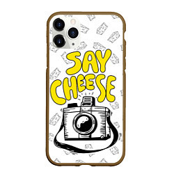 Чехол iPhone 11 Pro матовый Say cheese