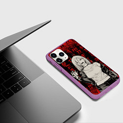 Чехол iPhone 11 Pro матовый Power - Chainsaw Man, цвет: 3D-фиолетовый — фото 2