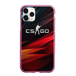 Чехол iPhone 11 Pro матовый CS GO dark abstract logo