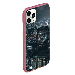 Чехол iPhone 11 Pro матовый Бигсити мк, цвет: 3D-малиновый — фото 2