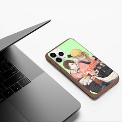 Чехол iPhone 11 Pro матовый Yamada-kun to Lv999 no Koi wo Suru, цвет: 3D-коричневый — фото 2