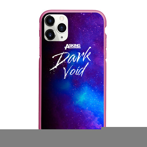 Чехол iPhone 11 Pro матовый Asking Alexandria Dark Void / 3D-Малиновый – фото 1