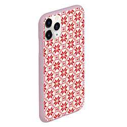 Чехол iPhone 11 Pro матовый Алатырь - славянский символ, цвет: 3D-розовый — фото 2