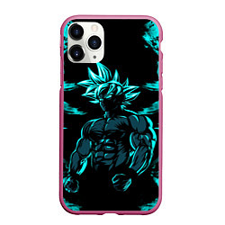 Чехол iPhone 11 Pro матовый Goku - Dragon ball, цвет: 3D-малиновый