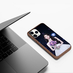 Чехол iPhone 11 Pro матовый АйЮ и звёздное небо, цвет: 3D-коричневый — фото 2