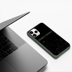 Чехол iPhone 11 Pro матовый Disturbed stars, цвет: 3D-темно-зеленый — фото 2