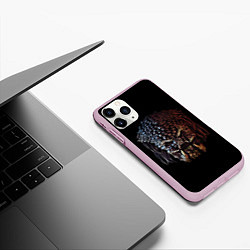 Чехол iPhone 11 Pro матовый Predator - skull, цвет: 3D-розовый — фото 2
