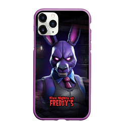 Чехол iPhone 11 Pro матовый Bonnie FNAF, цвет: 3D-фиолетовый