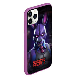 Чехол iPhone 11 Pro матовый Bonnie FNAF, цвет: 3D-фиолетовый — фото 2