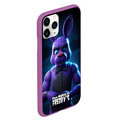 Чехол iPhone 11 Pro матовый Five Nights at Freddys Bonnie, цвет: 3D-фиолетовый — фото 2