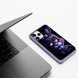 Чехол iPhone 11 Pro матовый Five Nights at Freddys Bonnie, цвет: 3D-светло-сиреневый — фото 2