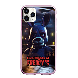 Чехол iPhone 11 Pro матовый Five Nights at Freddys Bonnie, цвет: 3D-розовый