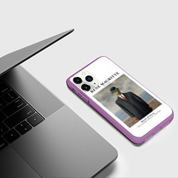 Чехол iPhone 11 Pro матовый Рене Магритт - Сын человеческий, цвет: 3D-фиолетовый — фото 2