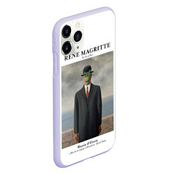 Чехол iPhone 11 Pro матовый Рене Магритт - Сын человеческий, цвет: 3D-светло-сиреневый — фото 2