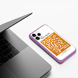 Чехол iPhone 11 Pro матовый Движение роста - Пауль Клее, цвет: 3D-фиолетовый — фото 2
