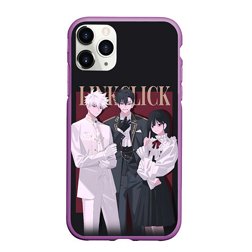 Чехол iPhone 11 Pro матовый Агенты времени - персонажи / 3D-Фиолетовый – фото 1