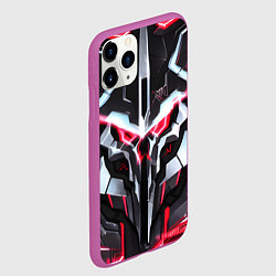Чехол iPhone 11 Pro матовый Overlord cyberpunk Красный, цвет: 3D-фиолетовый — фото 2