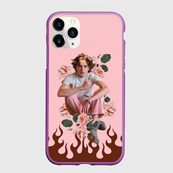Чехол iPhone 11 Pro матовый Тимоти в огне, цвет: 3D-фиолетовый