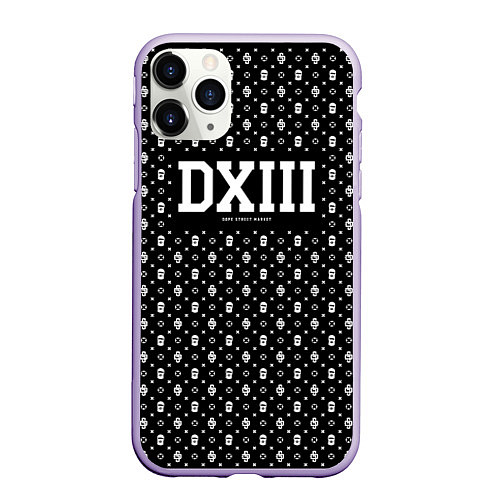 Чехол iPhone 11 Pro матовый Dope street market DXIII / 3D-Светло-сиреневый – фото 1