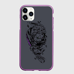 Чехол iPhone 11 Pro матовый One Piece - Roronoa Zoro