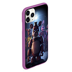 Чехол iPhone 11 Pro матовый Five Nights at Freddy, цвет: 3D-фиолетовый — фото 2