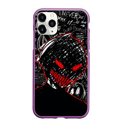 Чехол iPhone 11 Pro матовый Токийский гуль - Dead inside mood, цвет: 3D-фиолетовый