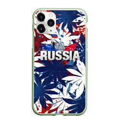 Чехол iPhone 11 Pro матовый Russia лепестки
