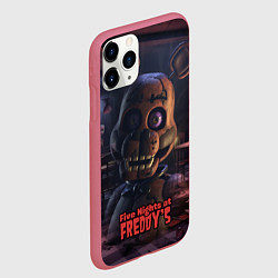 Чехол iPhone 11 Pro матовый Фреди Фнаф, цвет: 3D-малиновый — фото 2