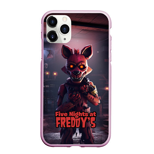 Чехол iPhone 11 Pro матовый Five Nights at Freddys Mangle / 3D-Розовый – фото 1