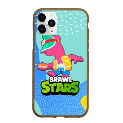 Чехол iPhone 11 Pro матовый Doug Brawl Stars, цвет: 3D-коричневый