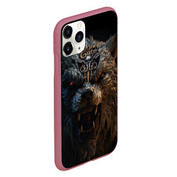 Чехол iPhone 11 Pro матовый Baldurs Gate 3 оборотень, цвет: 3D-малиновый — фото 2