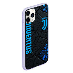 Чехол iPhone 11 Pro матовый Juventus logo, цвет: 3D-светло-сиреневый — фото 2