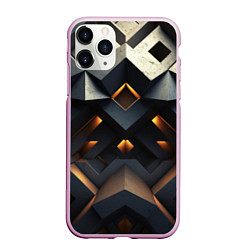 Чехол iPhone 11 Pro матовый Объемные конструкция, цвет: 3D-розовый
