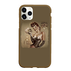 Чехол iPhone 11 Pro матовый Lordi To beast or not to beast, цвет: 3D-коричневый