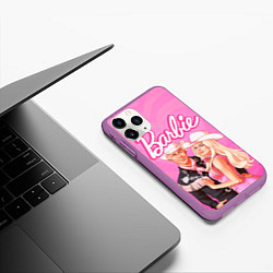 Чехол iPhone 11 Pro матовый Барби и Кен Фильм, цвет: 3D-фиолетовый — фото 2