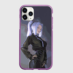 Чехол iPhone 11 Pro матовый Мей Мей - Магическая битва, цвет: 3D-фиолетовый