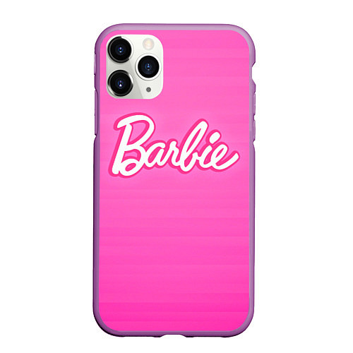 Чехол iPhone 11 Pro матовый Барби - Фильм / 3D-Фиолетовый – фото 1